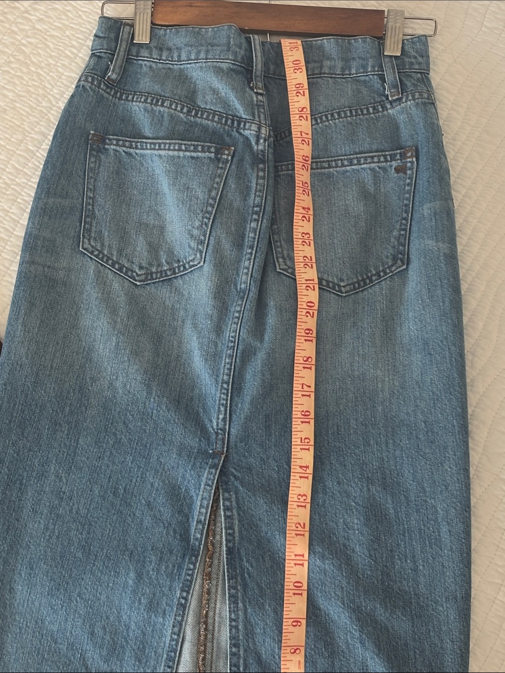Madewell Blue Denim Midi Skirt - Picture 7 of 8